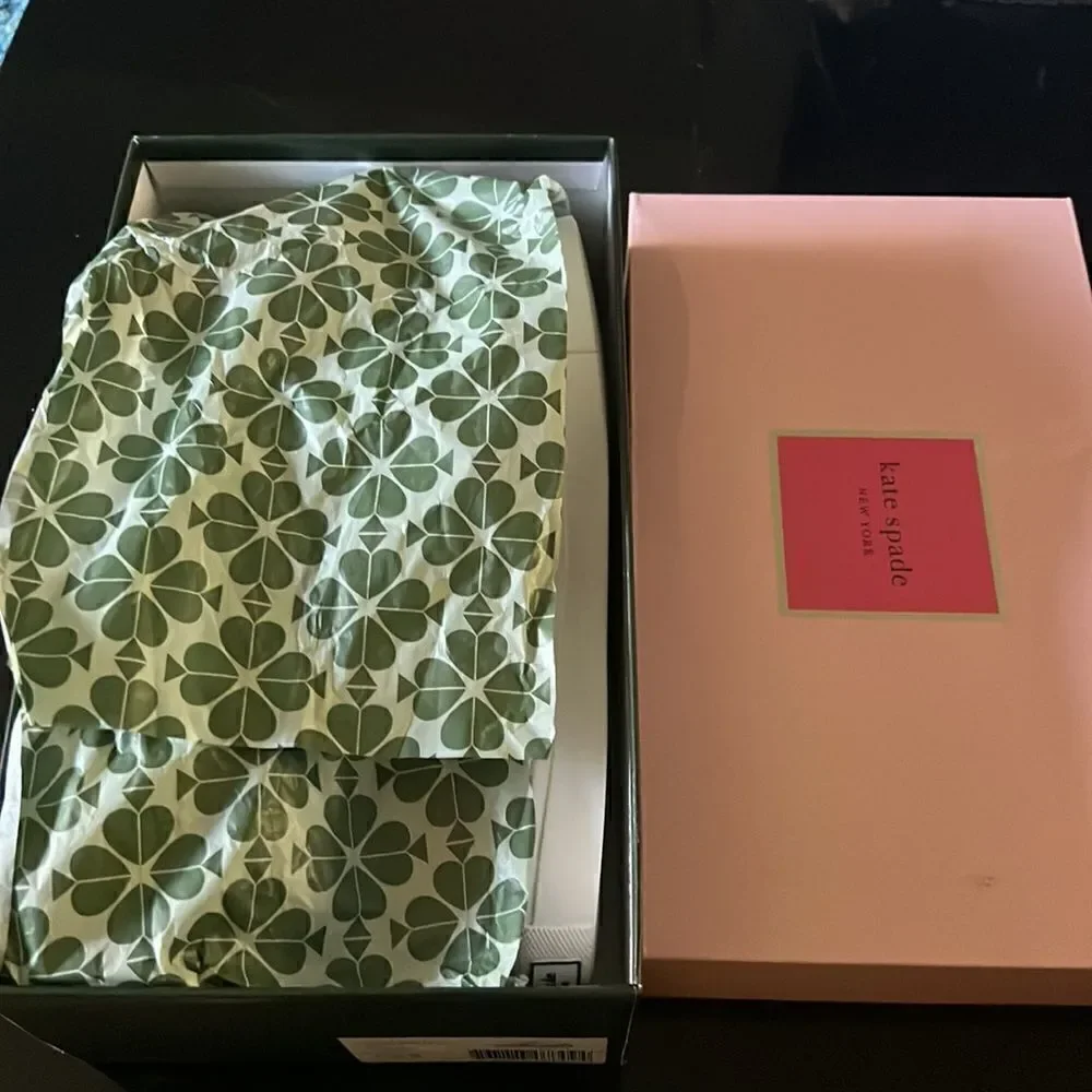 KATE SPADE espadrille lace sneakers coral rose 7.5